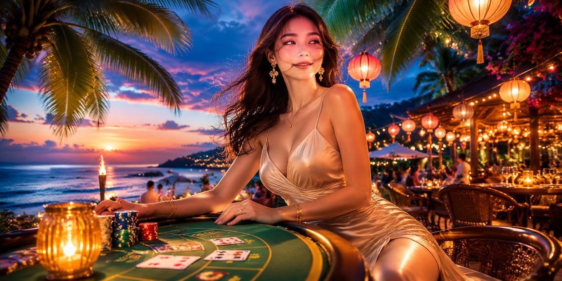 Người dùng ngồi bên bờ biển Vũng Tàu theo dõi kèo bóng đá trên điện thoại buổi tối