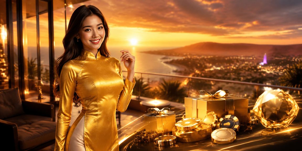 Người phụ nữ mặc áo dài truyền thống tại Mũi Né đang tham khảo thông tin cá cược trực tuyến trên điện thoại